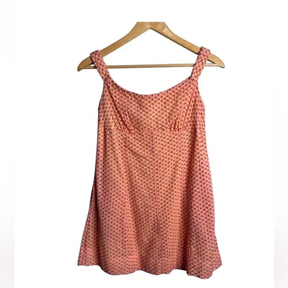 Free People Berry Kiss Mini Dress NWT Small Orange Floral Off Shoulder Boho - Picture 5 of 16